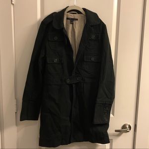 Marc Jacobs Black Canvas Peacoat Military Sz L